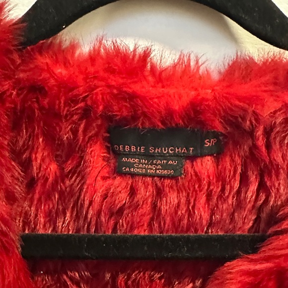 Chic Red Teddy Jacket - Picture 2 of 3